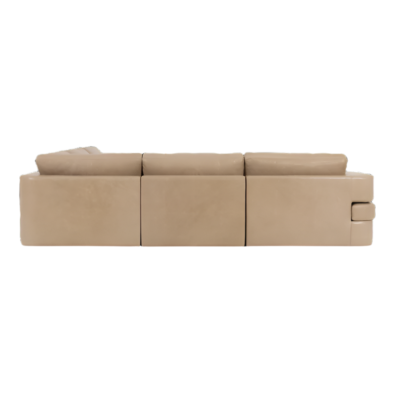 Matteo Curved Chaise Sectional with Track Arms