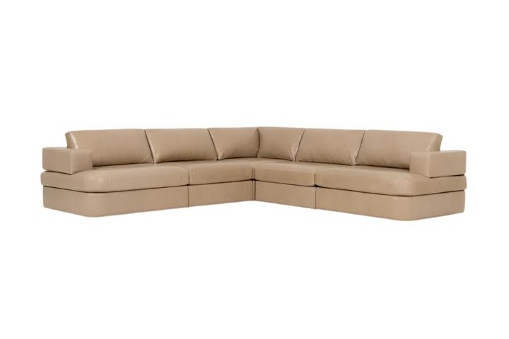 Matteo Curved Chaise Sectional with Track Arms