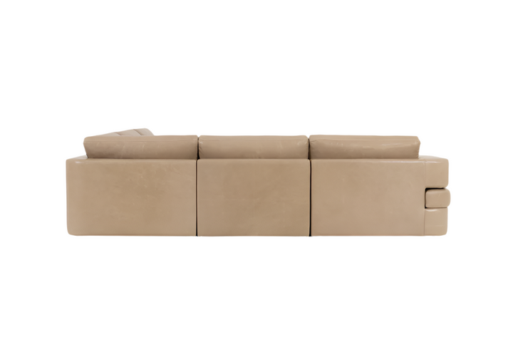 Matteo Curved Chaise Sectional with Track Arms