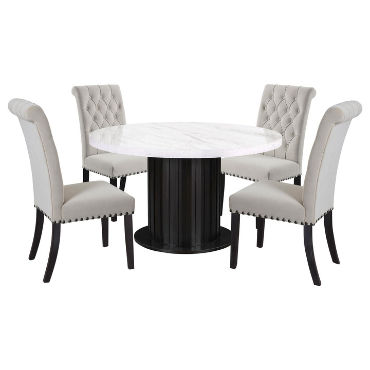 coaster-furniture-115490-s5s-sherry-5-piece-round-marble-top-dining-table-set-sand