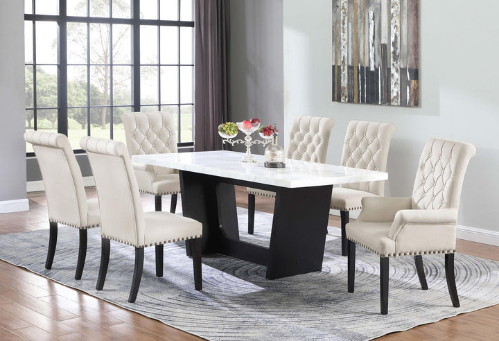 Coaster Furniture 224731KE-S5 Lucia 5-piece Eastern King Bedroom Set Beige and White