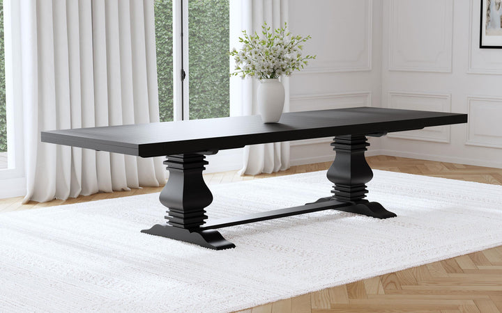 coaster-furniture-115531-florence-126-inch-extension-dining-table-distressed-black