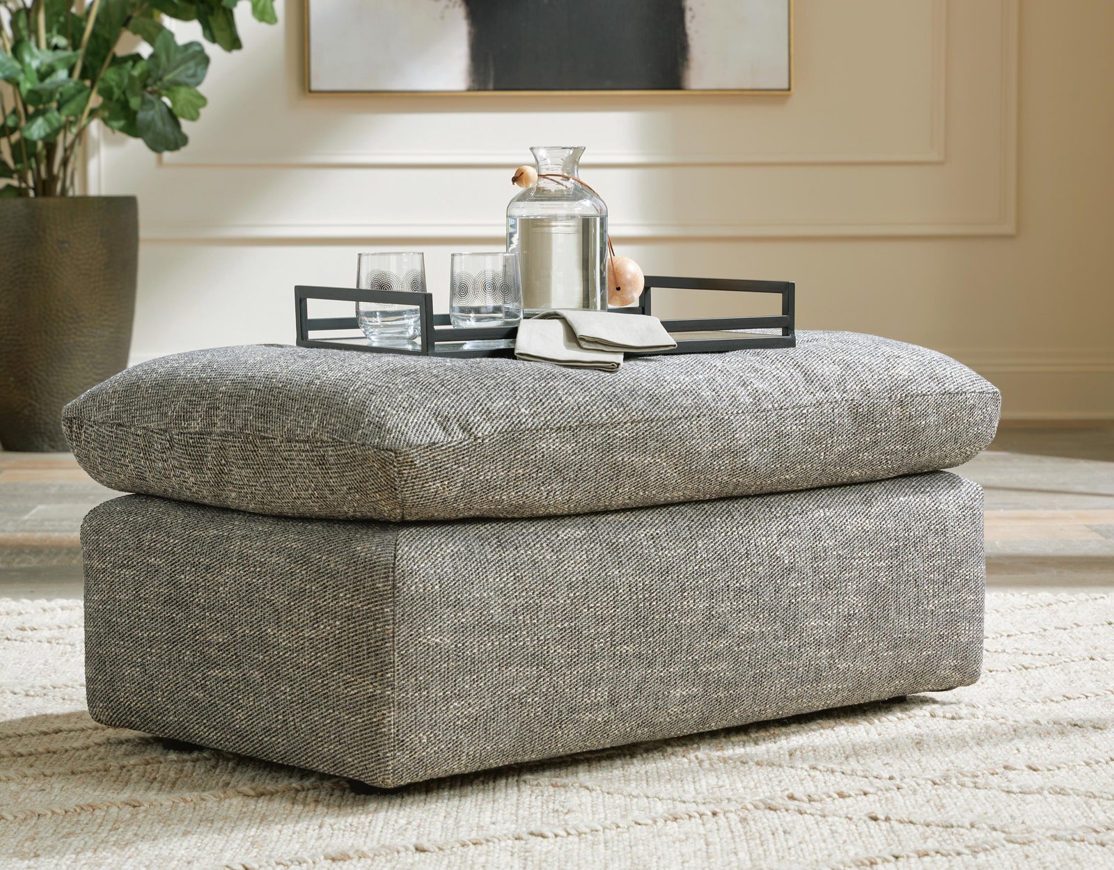 Dramatic Ottoman - Dark Gray (2)