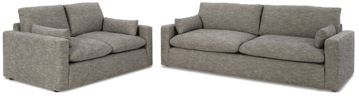Dramatic Sofa and Loveseat - Granite (2)