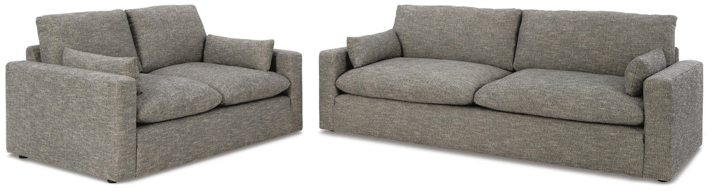 Dramatic Sofa and Loveseat - Granite (2)