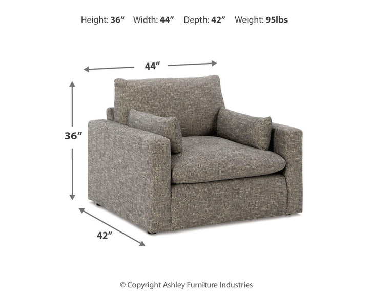 Dramatic Oversized Chair - Dark Gray (6)