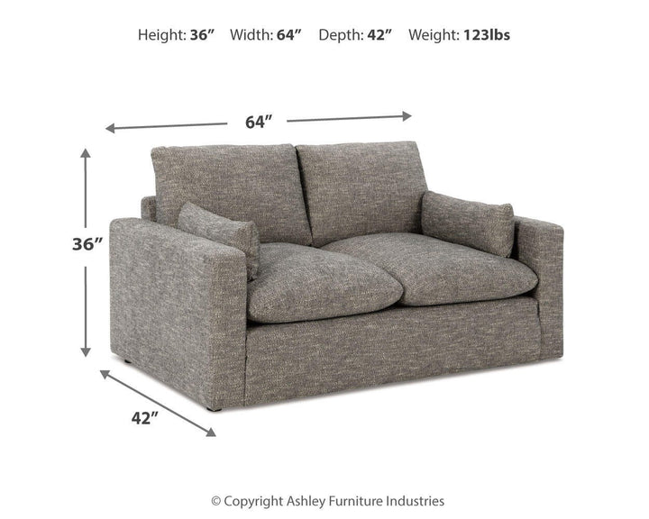 Dramatic Loveseat - Dark Gray (6)