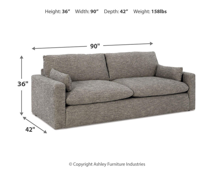 Dramatic Sofa, Loveseat, Oversized Chair and Ottoman - Granite (18)