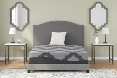 12 Inch Ashley Hybrid King Mattress - Gray Hybrid Mattress modern furniture Contempo Furniture