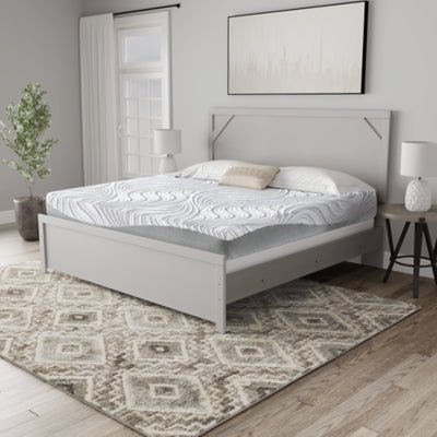 12 Inch Memory Foam California King Mattress - White Memory Foam Mattress modern furniture Contempo Furniture