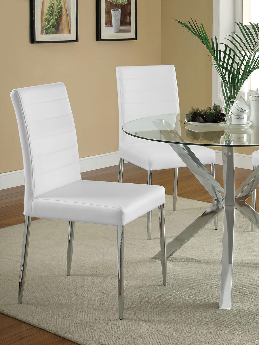 Coaster Furniture 120767WHT Maston Upholstered Dining Side Chair White