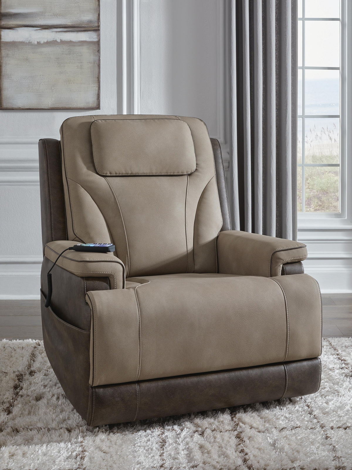 4Z-Peaceful Pause Power Lift Recliner - Sand (2)