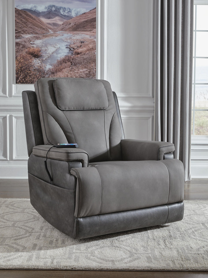 4Z-Peaceful Pause Power Lift Recliner - Dark Gray (2)
