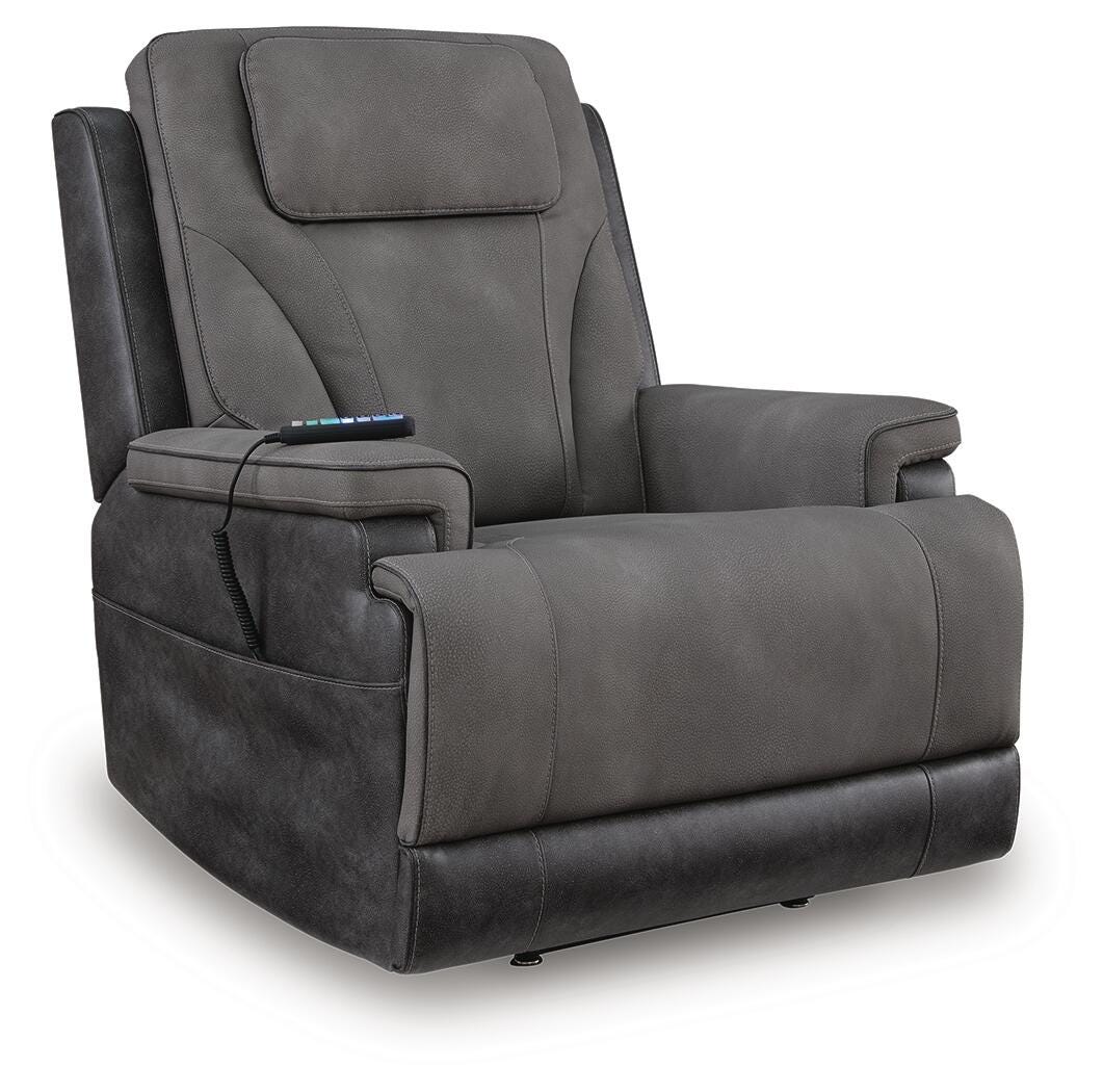4Z-Peaceful Pause Power Lift Recliner - Dark Gray (1)