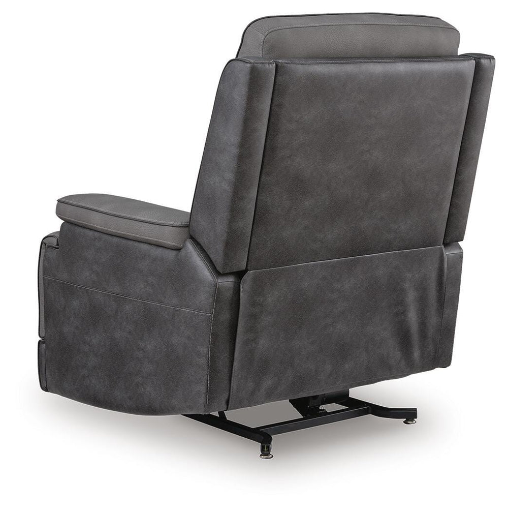 4Z-Peaceful Pause Power Lift Recliner - Dark Gray (7)