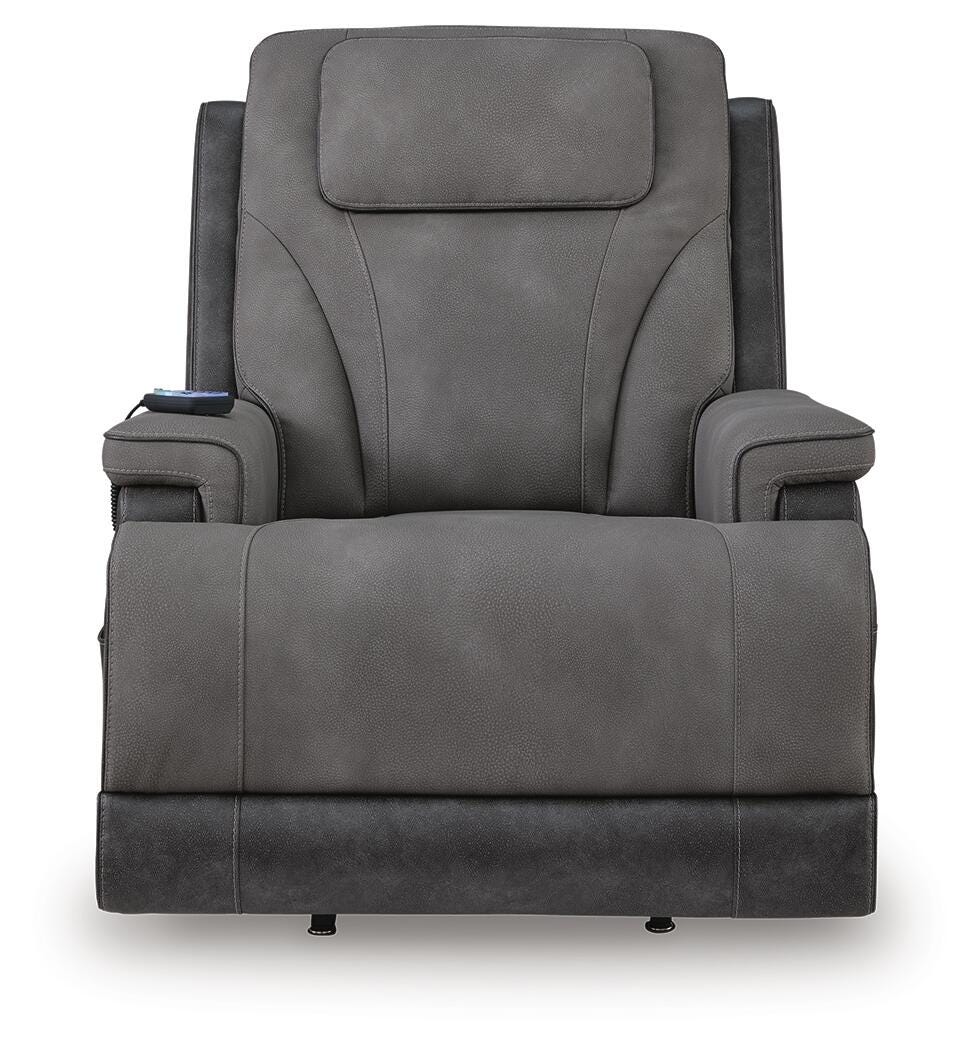 4Z-Peaceful Pause Power Lift Recliner - Dark Gray (5)