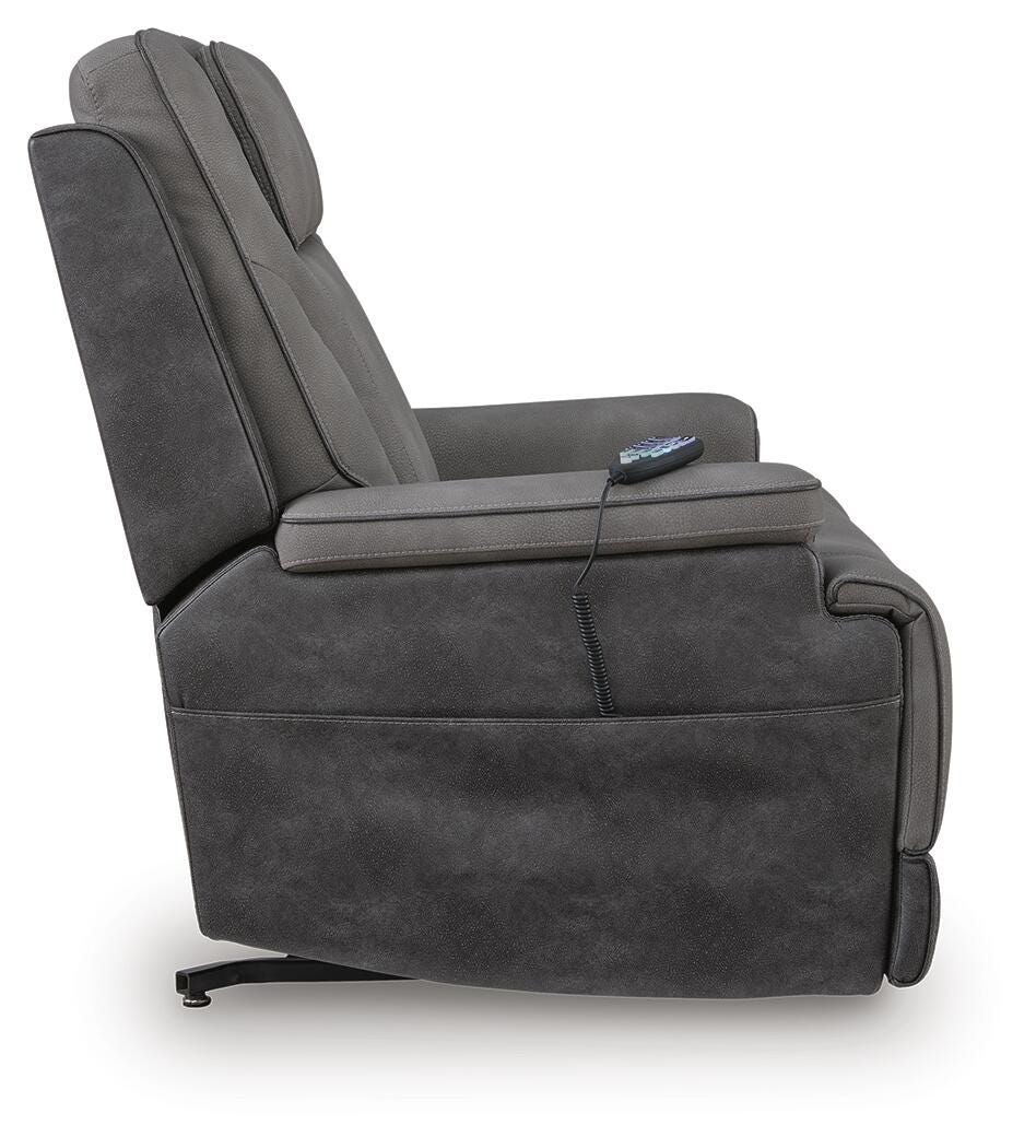 4Z-Peaceful Pause Power Lift Recliner - Dark Gray (6)