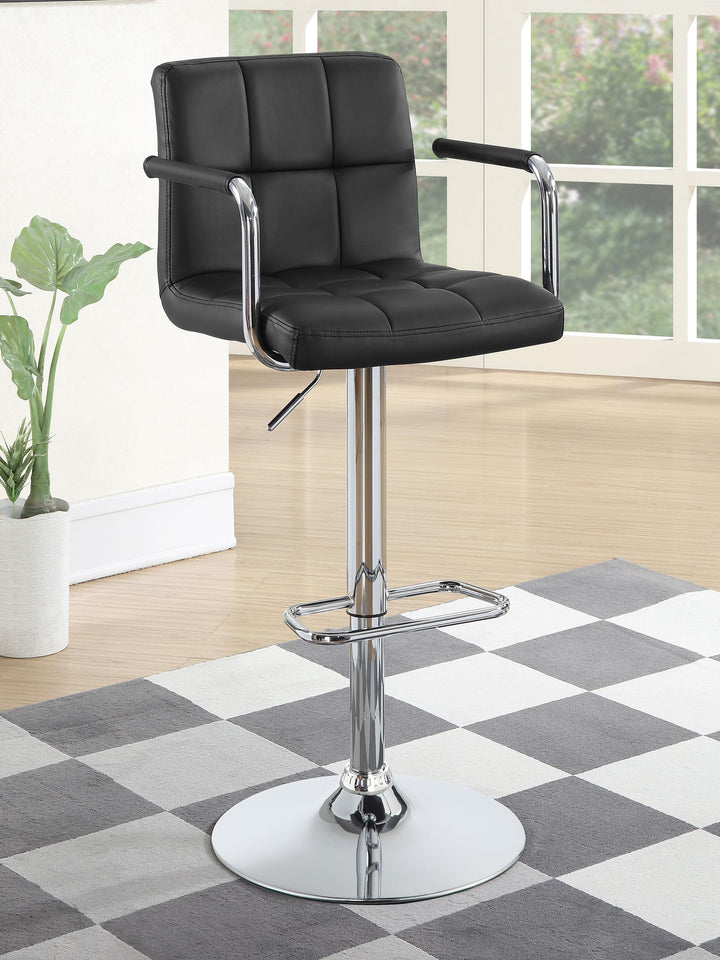 coaster-furniture-121095-palomar-adjustable-height-bar-stool-black-and-chrome