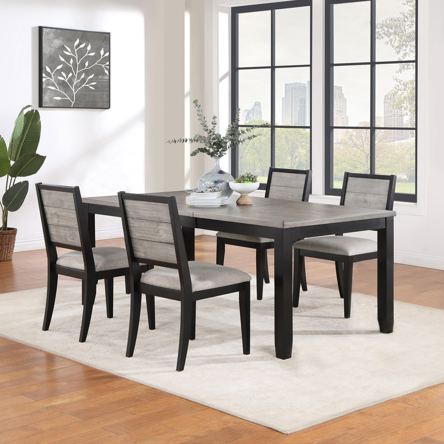 coaster-furniture-121221-s5-elodie-5-piece-rectangular-extension-leaf-dining-set-black