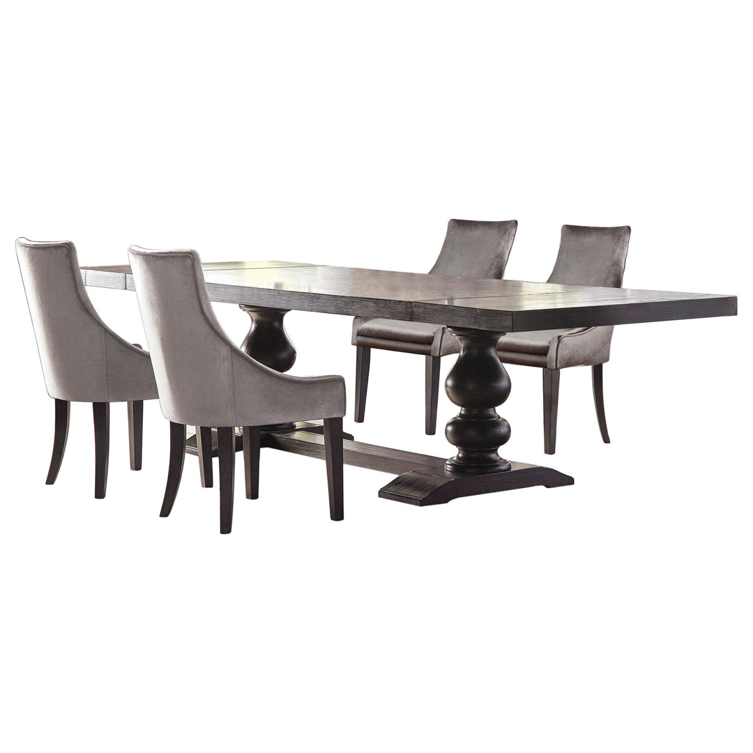 coaster-furniture-121231-s5g-phelps-5-piece-rectangular-dining-table-set-distressed-noir