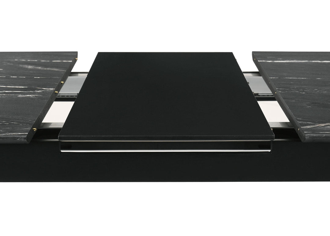 coaster-furniture-121251-s5-crestmont-5-piece-extension-leaf-dining-table-set-black