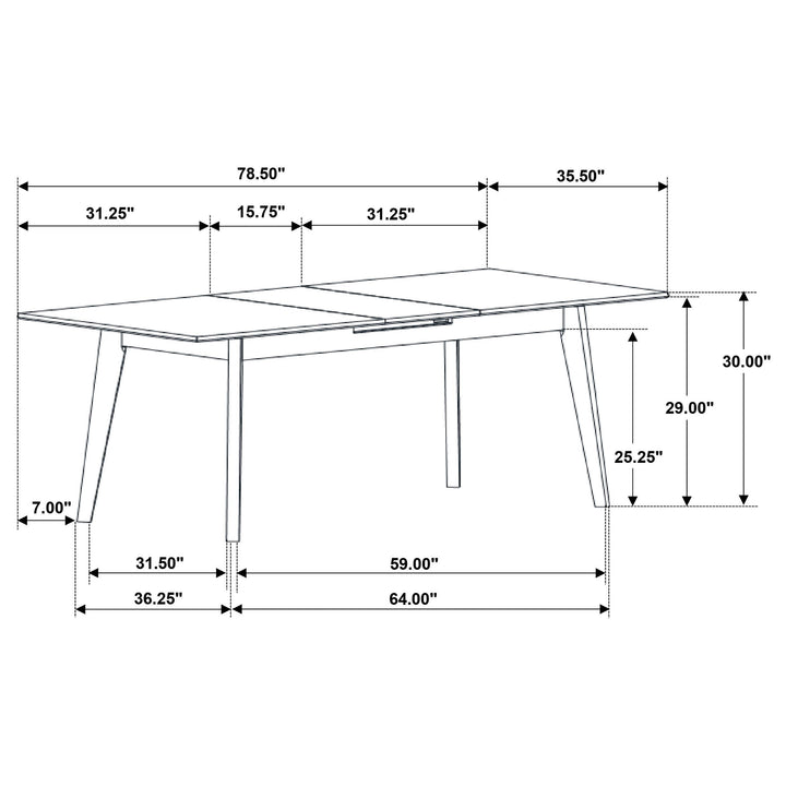 coaster-furniture-121251-s5-crestmont-5-piece-extension-leaf-dining-table-set-black