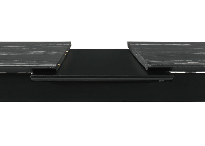 coaster-furniture-121251-s7-crestmont-7-piece-extension-leaf-dining-table-set-black