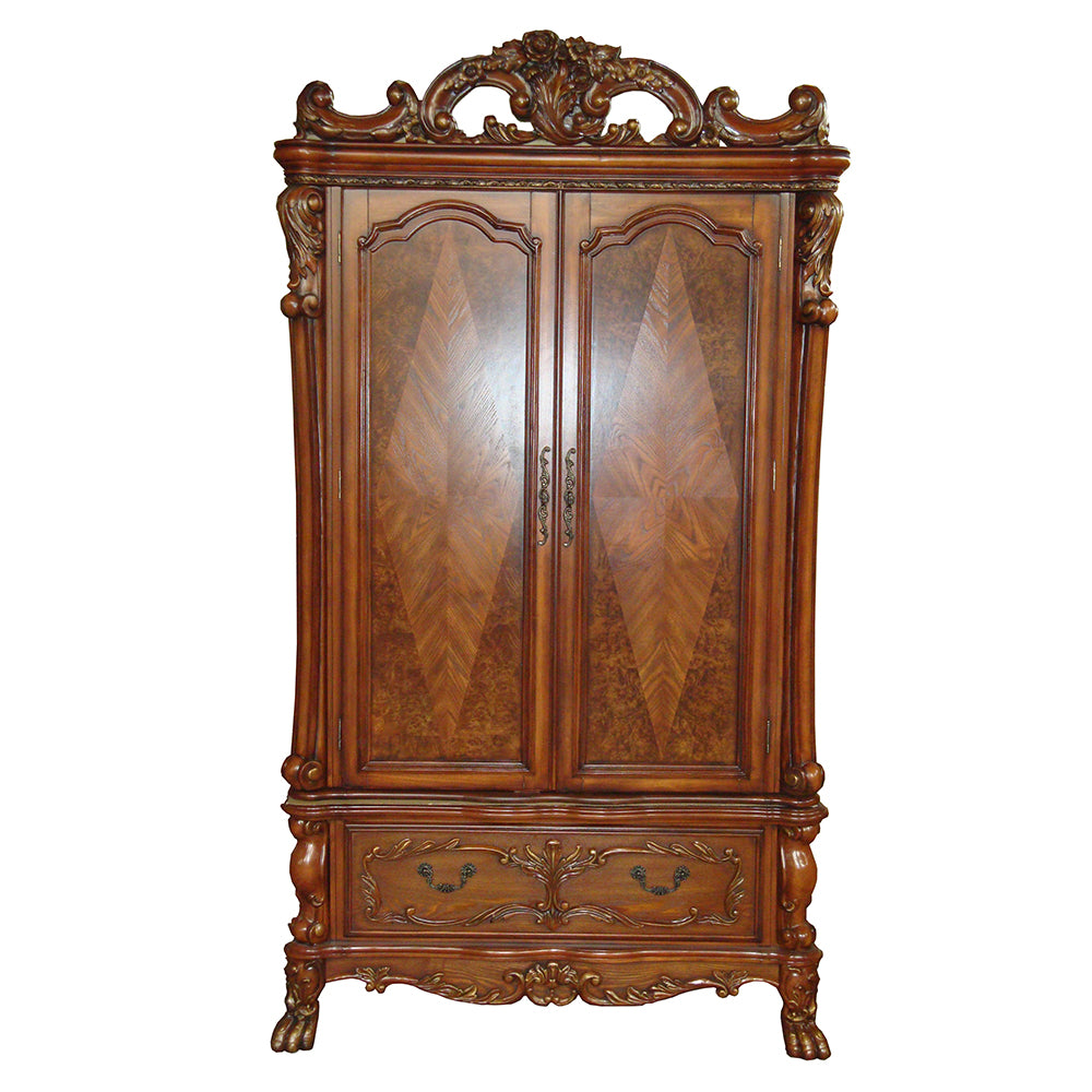 Dresden Wardrobe/TV Armoire in Cherry Oak