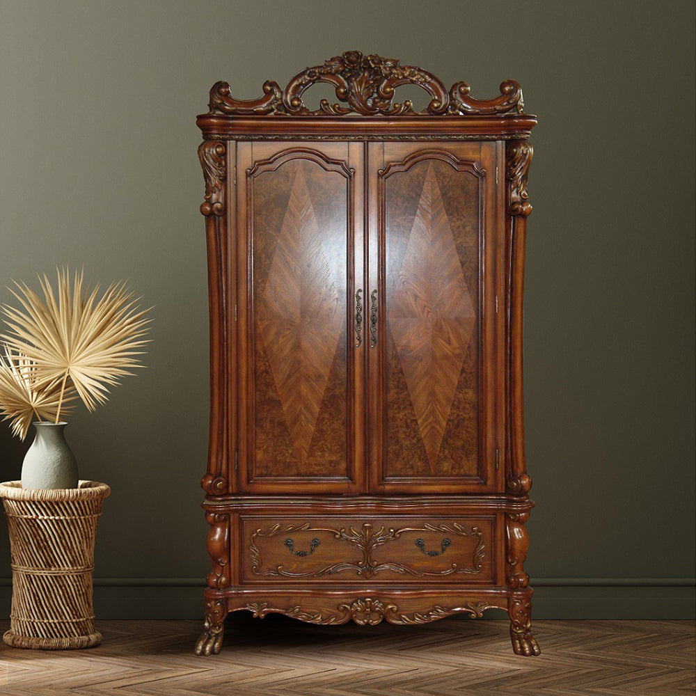 Dresden Wardrobe/TV Armoire in Cherry Oak