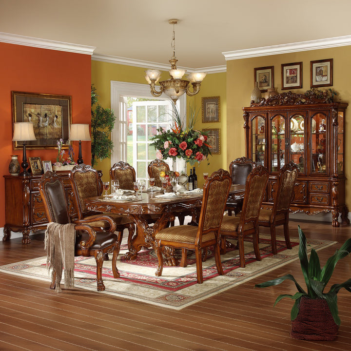Dresden Dining Table in Cherry Oak - lifestyle