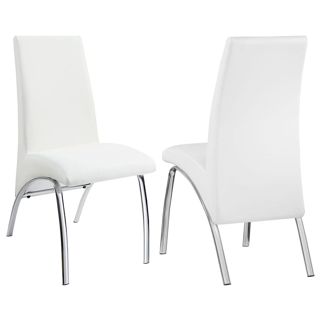 coaster-furniture-121572-bishop-upholstered-dining-side-chair-white