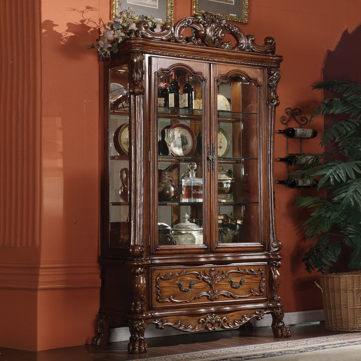 Dresden Curio in Cherry Oak