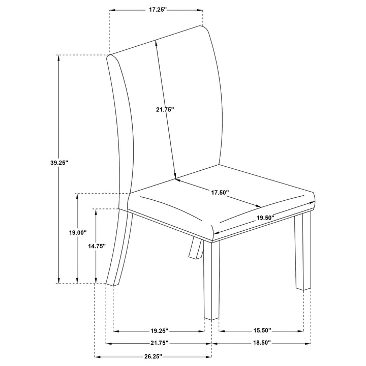 Herran - Upholstered Dining Side Chair (Set of 2) - Beige