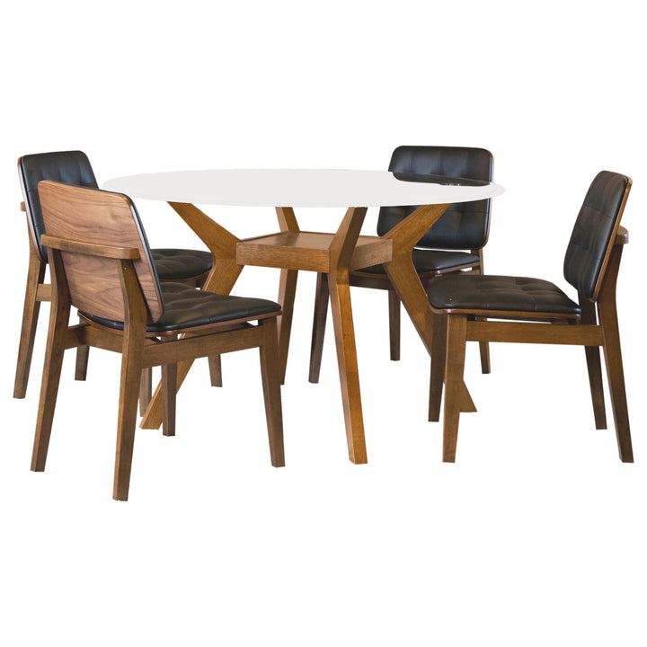 coaster-furniture-122180-s5k-paxton-5-piece-round-glass-top-dining-table-set-nutmeg