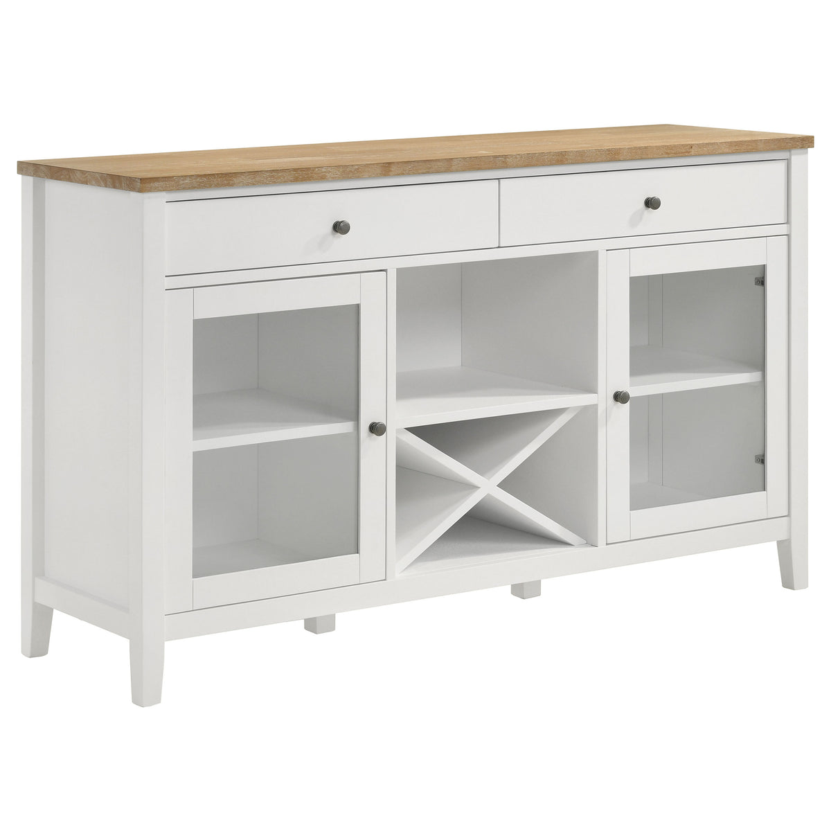 Hollis - 2-Door Dining Sideboard Buffet Storage Cabinet - White