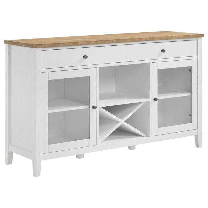 Hollis - 2-Door Dining Sideboard Buffet Storage Cabinet - White