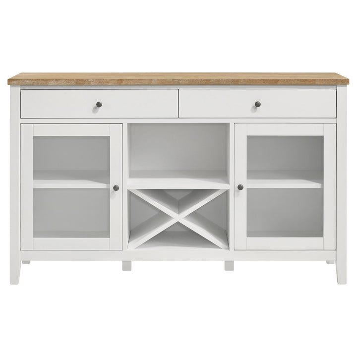 Hollis - 2-Door Dining Sideboard Buffet Storage Cabinet - White