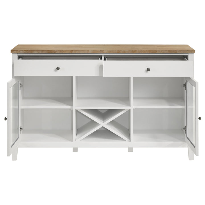 Hollis - 2-Door Dining Sideboard Buffet Storage Cabinet - White