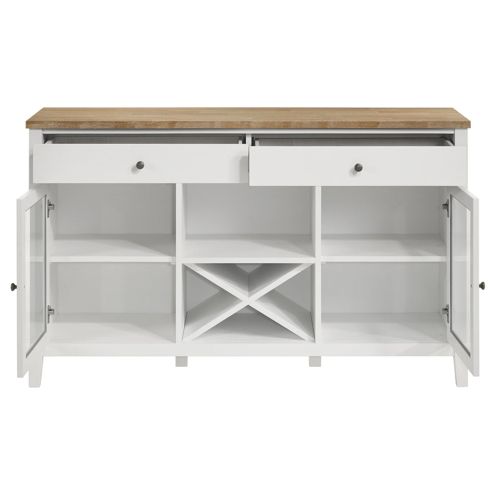 Hollis - 2-Door Dining Sideboard Buffet Storage Cabinet - White