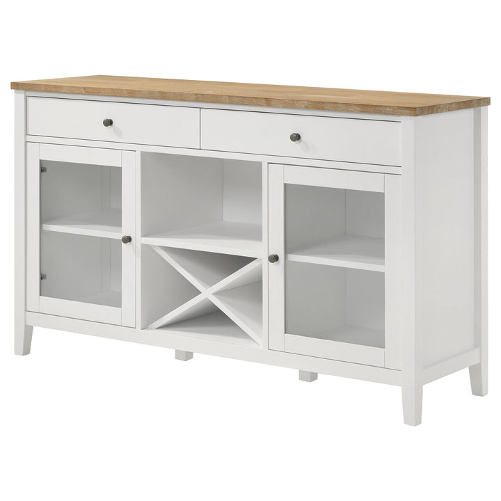 Hollis - 2-Door Dining Sideboard Buffet Storage Cabinet - White