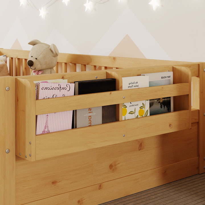 twin-montessori-floor-bed-frame-with-high-rails-and-storage-shelf-natural