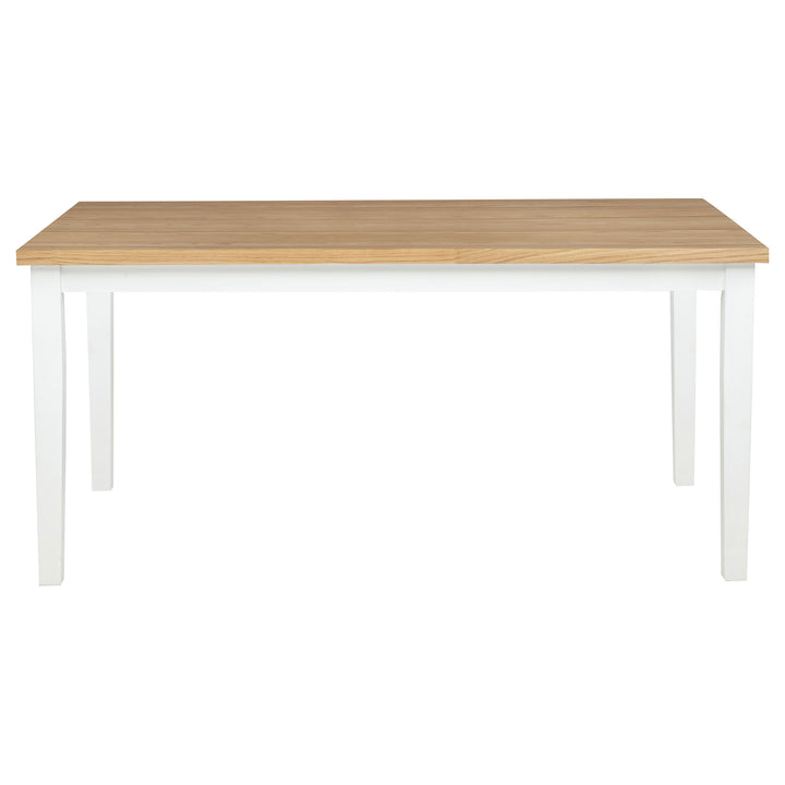 Andrews - 7 Piece Rectangular Dining Set - White And Light Ash