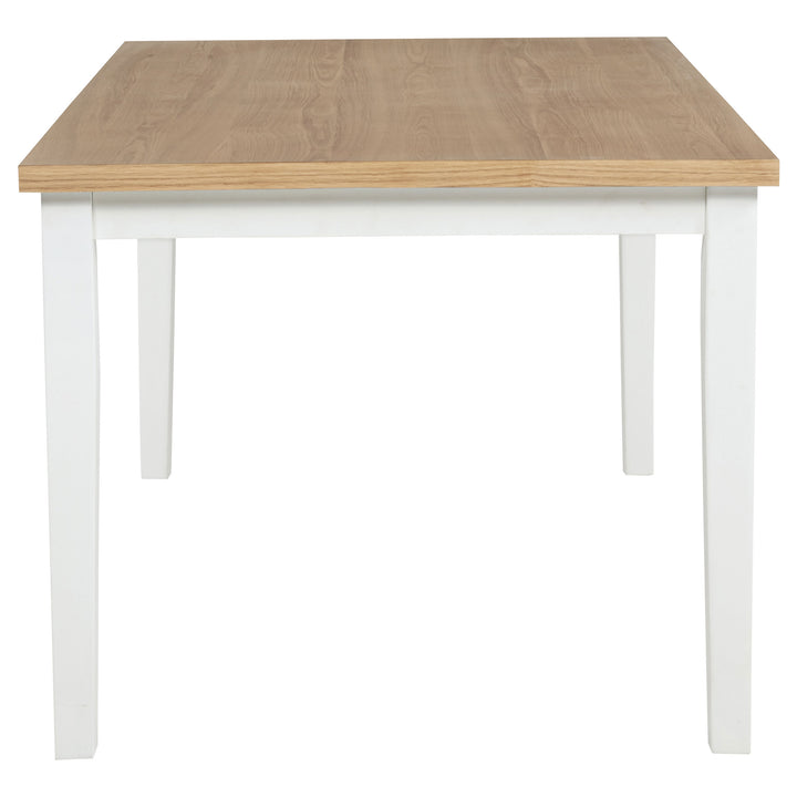 Andrews - 7 Piece Rectangular Dining Set - White And Light Ash