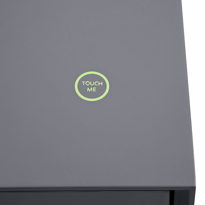 Raceloma - TV Stand - Gray & Chrome