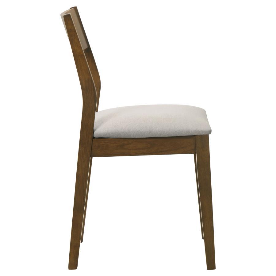 Almonte - Dining Chair Upholstered Seat  - Dark Brown
