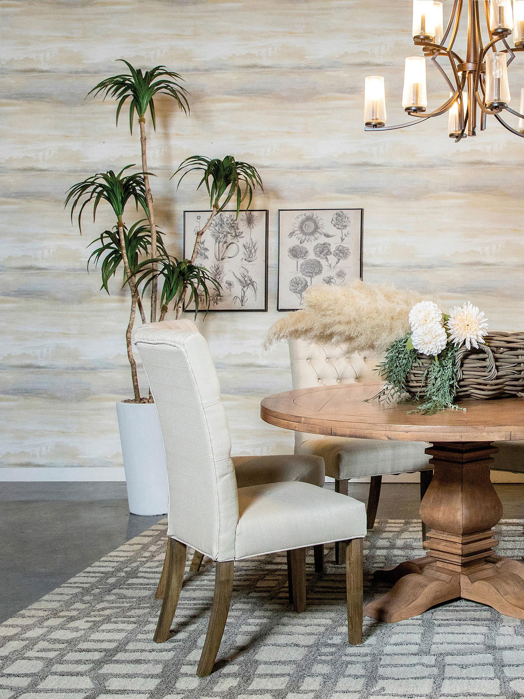 Coaster Furniture 123052 Douglas Upholstered Dining Side Chair Oatmeal