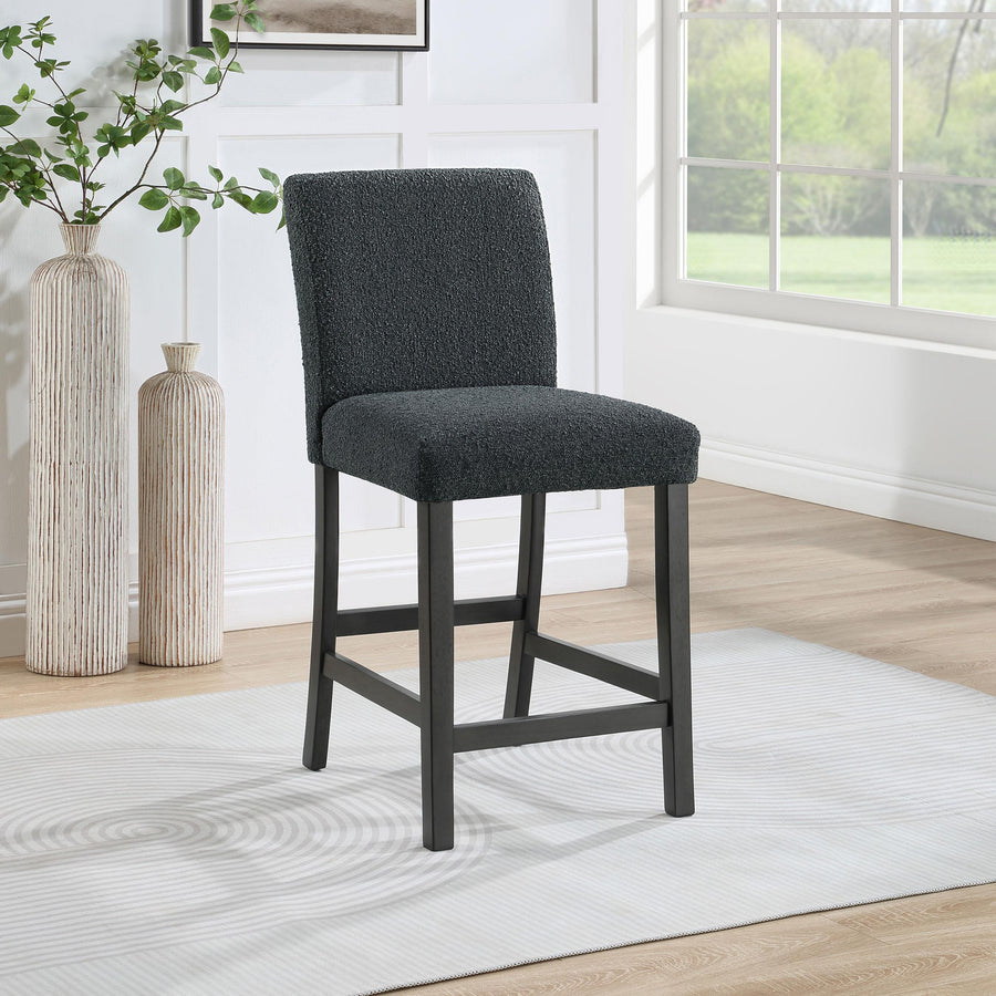 Coaster Furniture 123139 Alba Boucle Upholstered Counter Chair Black