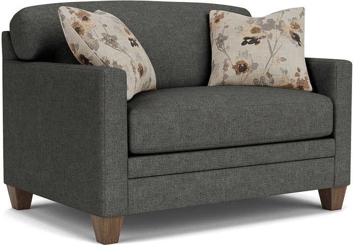 Flexsteel 5552-41 Serendipity  Stationary Twin Sleeper  Dark Gray