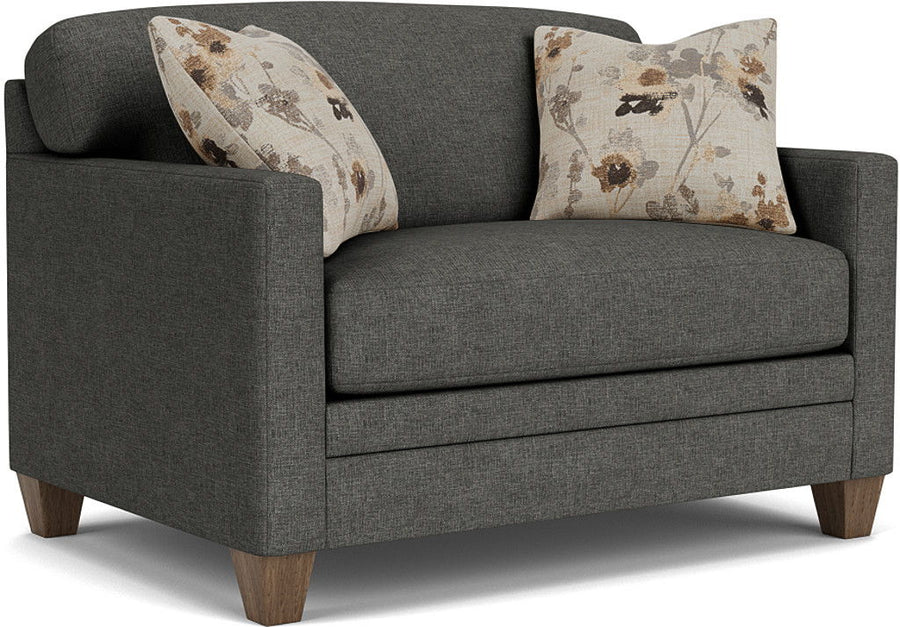 Flexsteel 5552-41 Serendipity  Stationary Twin Sleeper  Dark Gray