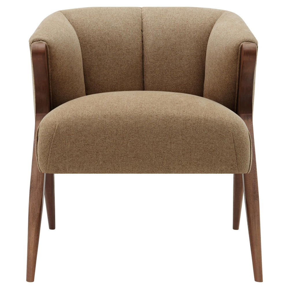 Florence Fabric Accent Chair Brown Legs - Havana Cream - view 5